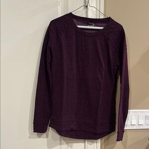 32 Degrees Heat Fitted Purple Blouse Sweatshirt